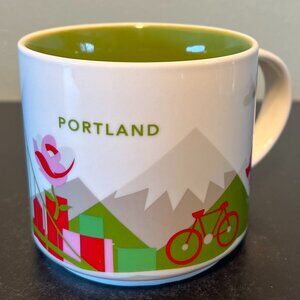 STARBUCKS Portland YOU ARE HERE Collection Coffee Mug ~ Oregon ~ City of Roses